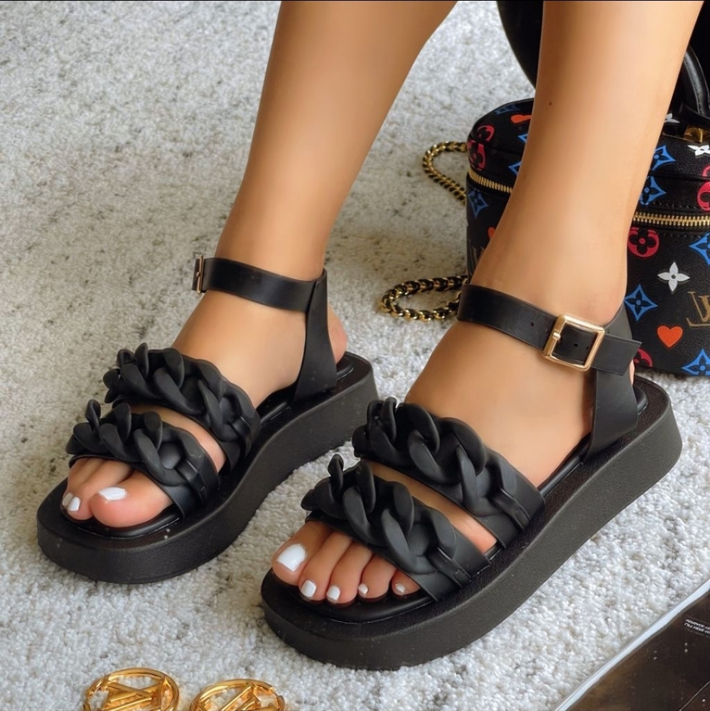 Just In Valentina In Black Sandal - Picture 2 of 3